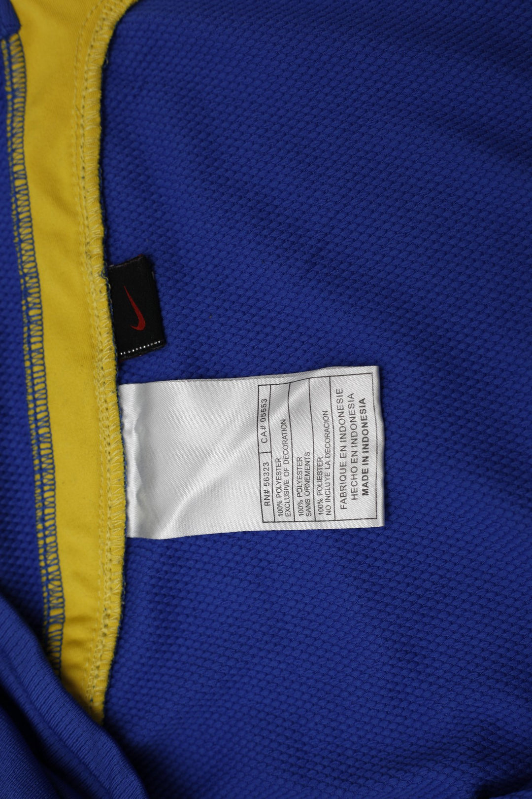 Youth Boys Nike Brazil 2008-10 Away Football Jersey Blue Size XL World Cup