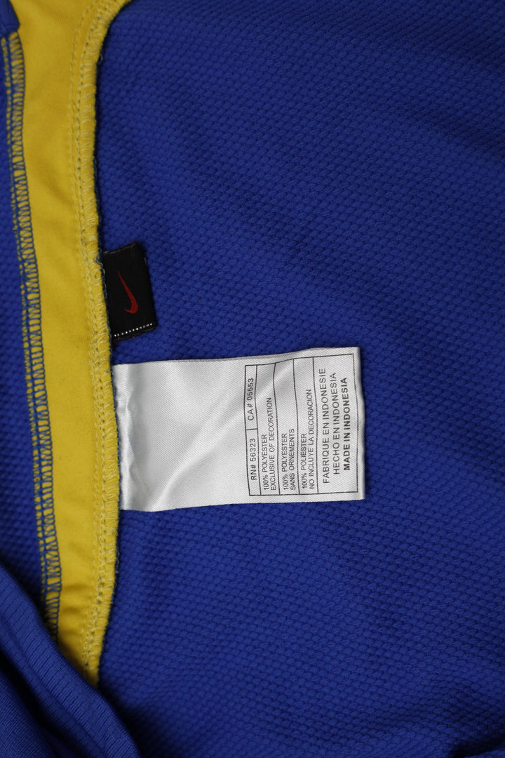 Youth Boys Nike Brazil 2008-10 Away Football Jersey Blue Size XL World Cup