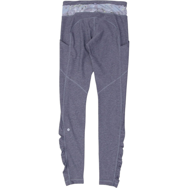 Ladies Lululemon Activewear Pants Heathered Gray Yoga Style Pockets