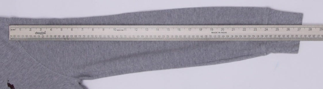 Mens Ralph Lauren Cardigan Gray Long Sleeve Cotton Knitwear