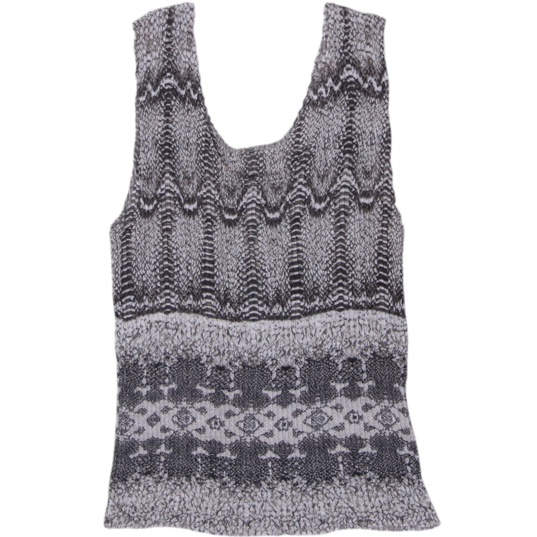Y2K Ladies Nicola Smocked Textured Tank Top Size L