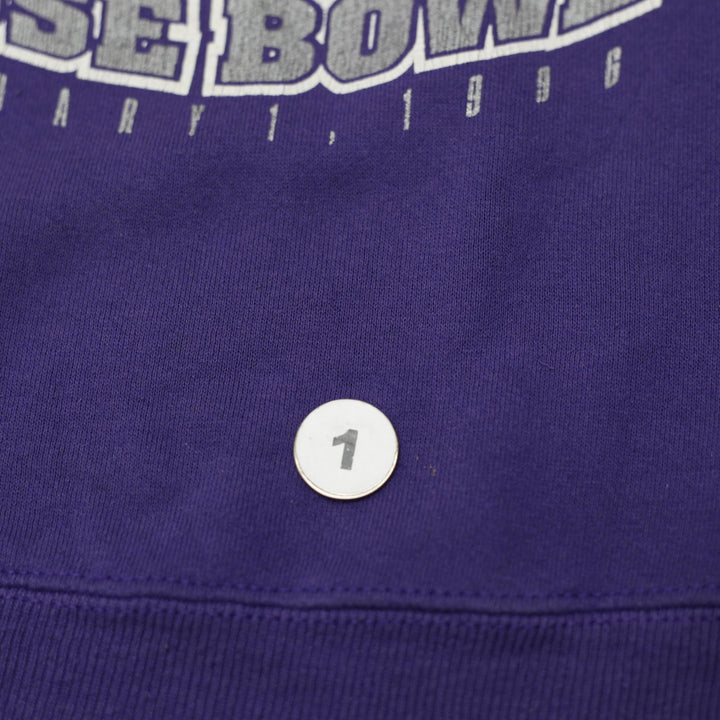 Vintage 90s Nutmeg Mills Northwestern Rose Bowl Sweatshirt Purple Crewneck
