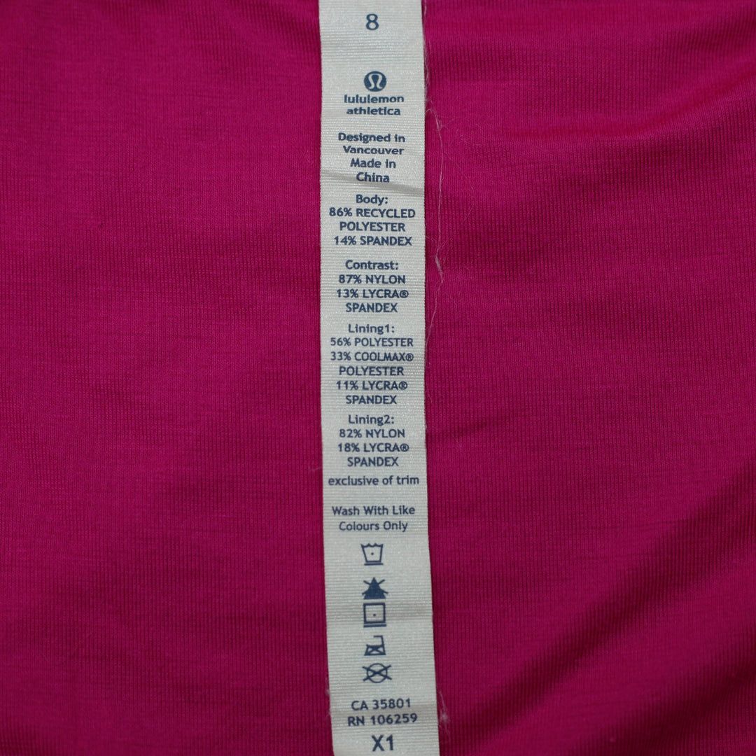 Ladies Lululemon Athletica Speed Running Shorts Size 8