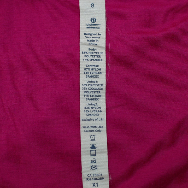 Ladies Lululemon Athletica Speed Running Shorts Size 8