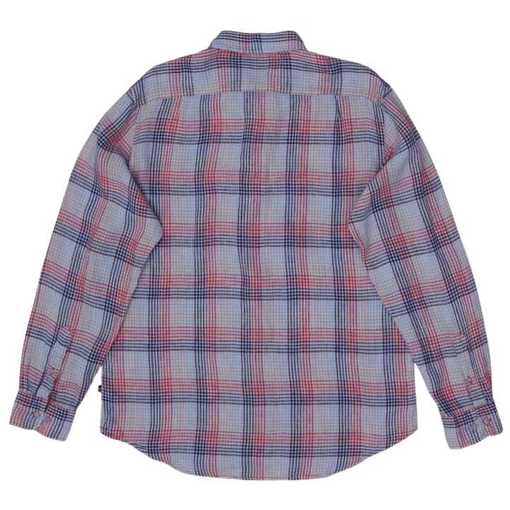 Mens Nautica A Bit Trimmer 100% Linen Long Sleeve Shirt