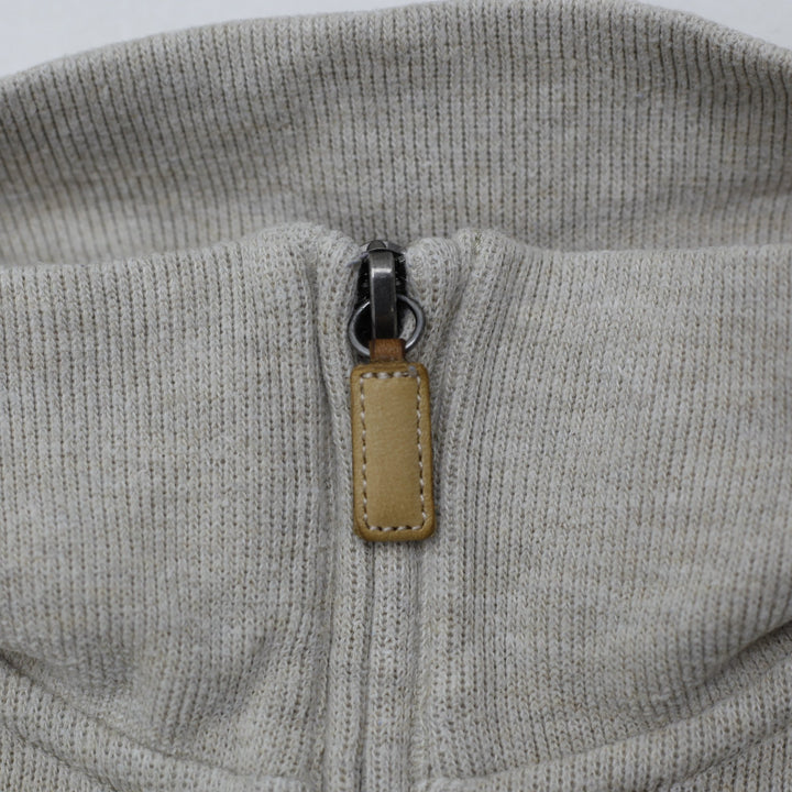 Vintage Mens Polo Ralph Lauren Pullover Gray 1/4 Zip Cotton Sweatshirt Size S | Migration_Jumper & Knitwear - | Fashion Rerun
