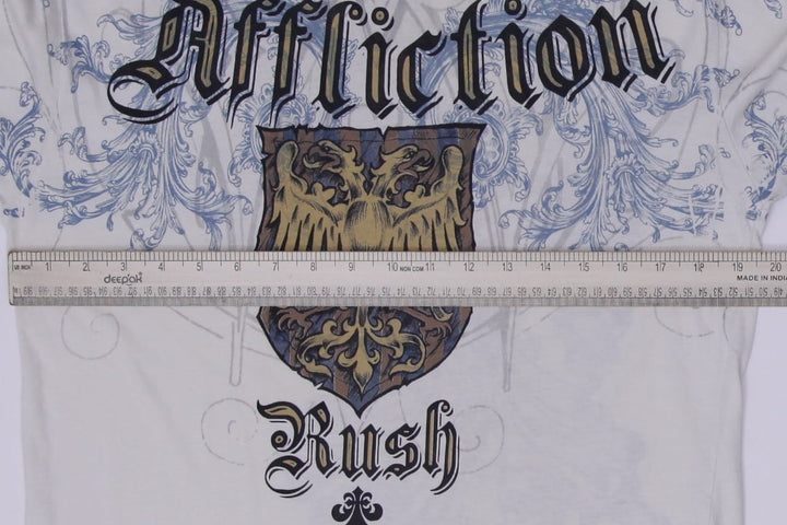 Y2K Mens Affliction Signature Series Georges St-Pierre T-Shirt Size L