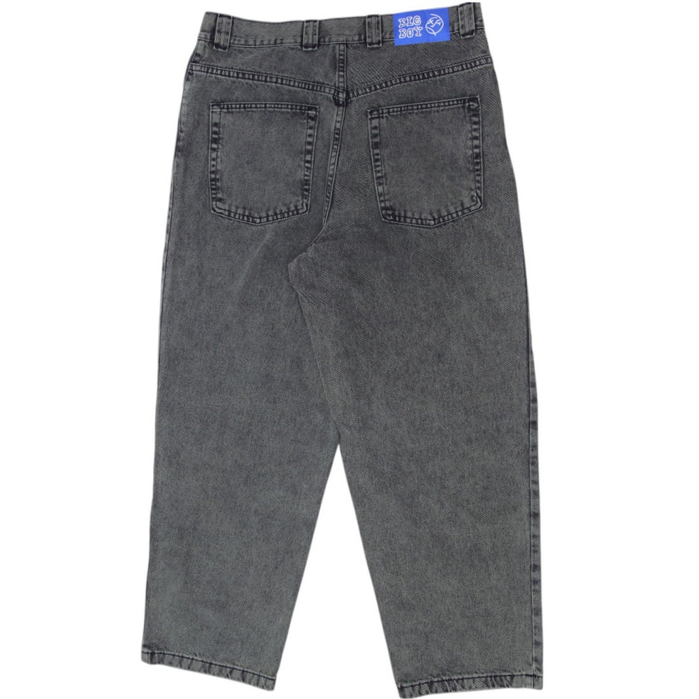 Y2K Mens Big Boy Straight Fit Washed Black Denim Jeans Size L | Migration_Jeans & Pants - Side View | Fashion Rerun