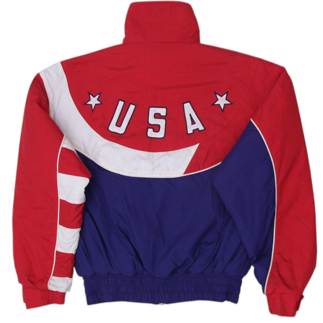 Vintage 1994 Champion Lillehammer Athletic Jacket Made in USA Size M | Migration_Jackets - Side View | Fashion Rerun