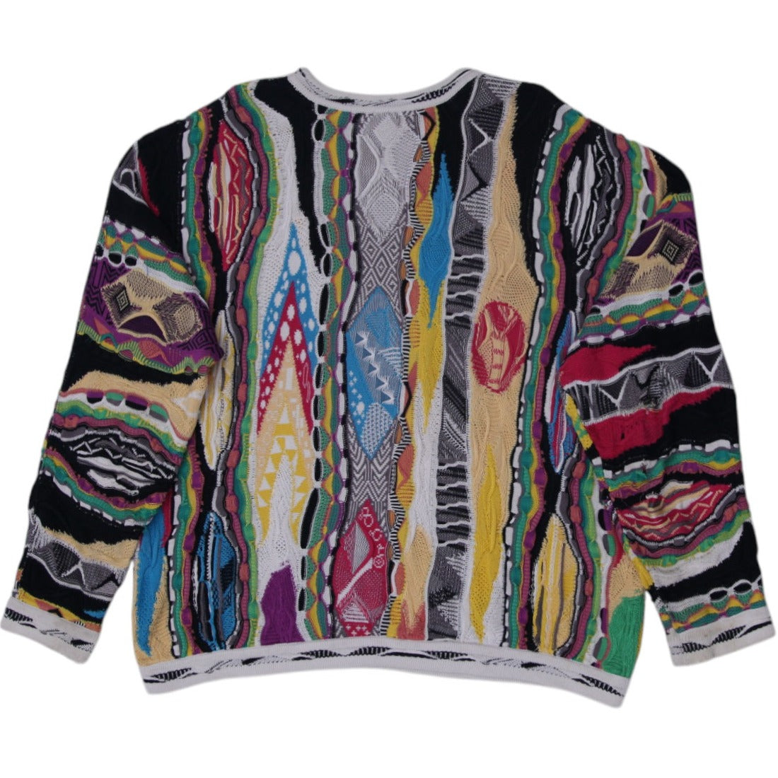 Shop Vintage 90s Coogi Australia Multicolor 3D Knitwear Sweater