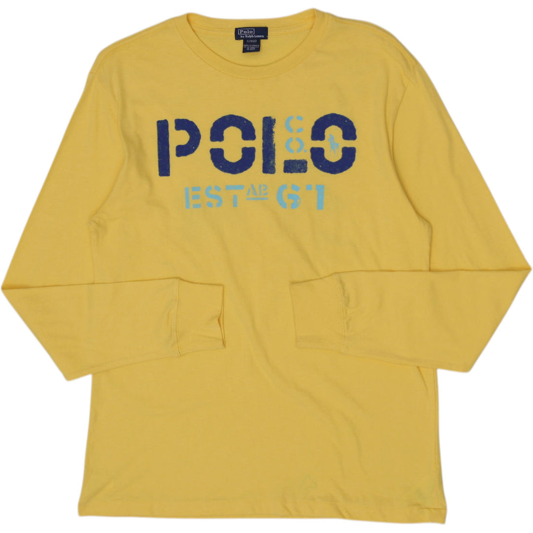 YOUTH BOYS Polo Ralph Lauren Long Sleeve T-Shirt Size XL (18-20)