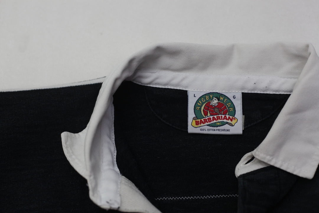 Vintage Barbarian Rugby Wear New Zealand Rugby Polo T-Shirt