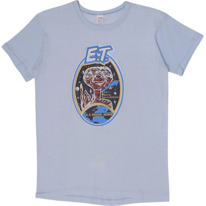 Vintage 1982 E.T. The Extra-Terrestrial T-Shirt Light Blue #1 Mom Back Graphic Made In USA Single Stitch M