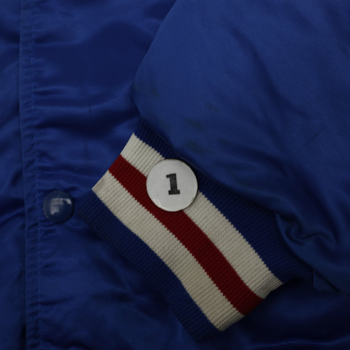 Vintage 1990s Chicago Cubs MLB Satin Jacket XL Made In USA | Migration_Jackets - Detail View | Fashion Rerun