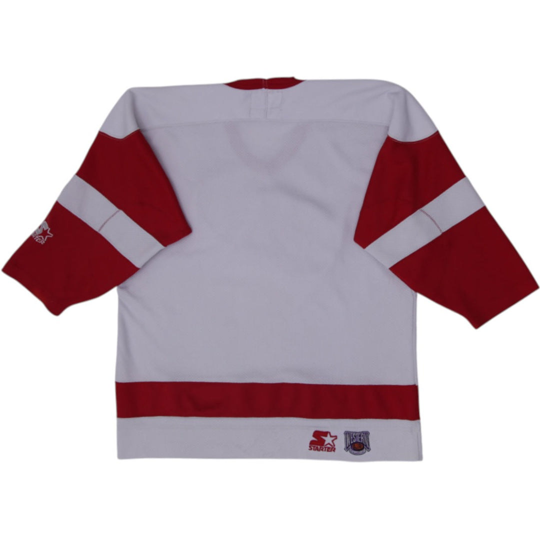 Vintage 90s Starter Detroit Red Wings NHL Hockey Jersey Western Conference L XL