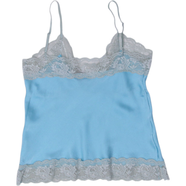 Y2K Ladies Hartmut Leetink "Esclusivo Per Lei" Satin & Lace Cami Top