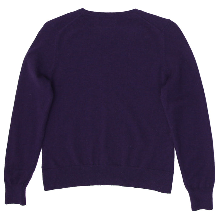 Ladies Lands End V-Neck 100% Cashmere Sweater