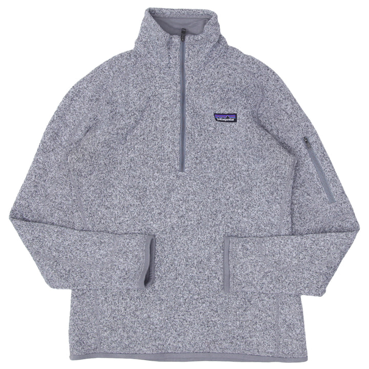 Ladies Patagonia Quarter Zip Fleece Pullover Gray - Fashion Rerun Vintage Migration_Sweaters