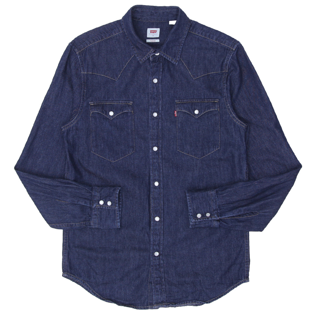 Mens Levi Strauss Pearl Button Denim Shirt - Fashion Rerun Vintage Migration_Shirt