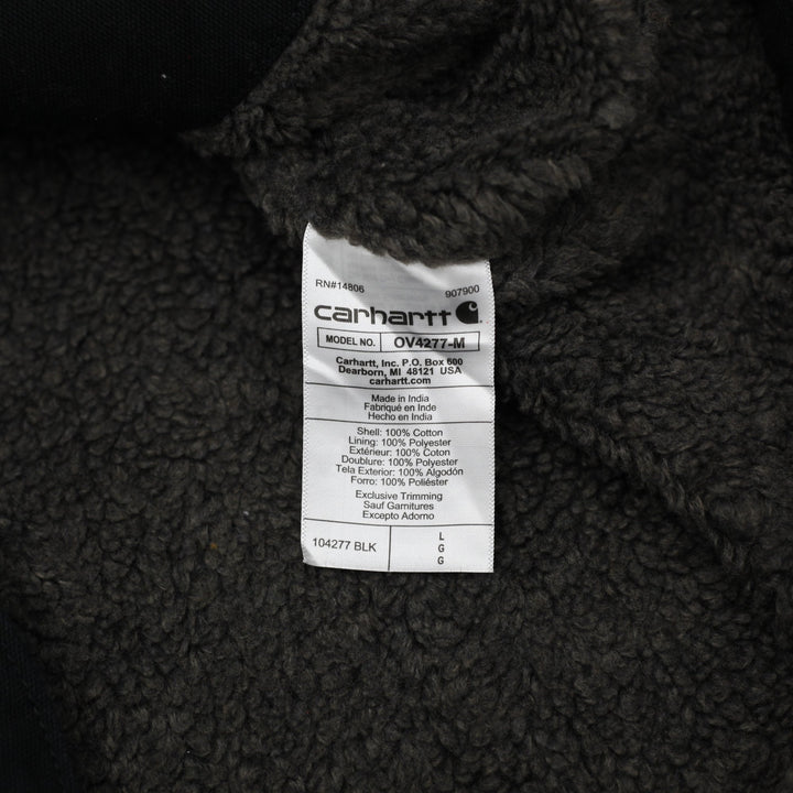 Mens Carhartt 104277 BLK Loose Fit Sherpa Fleece Lined Workwear Vest L | Migration_Jackets WW Collection - Al | Fashion Rerun
