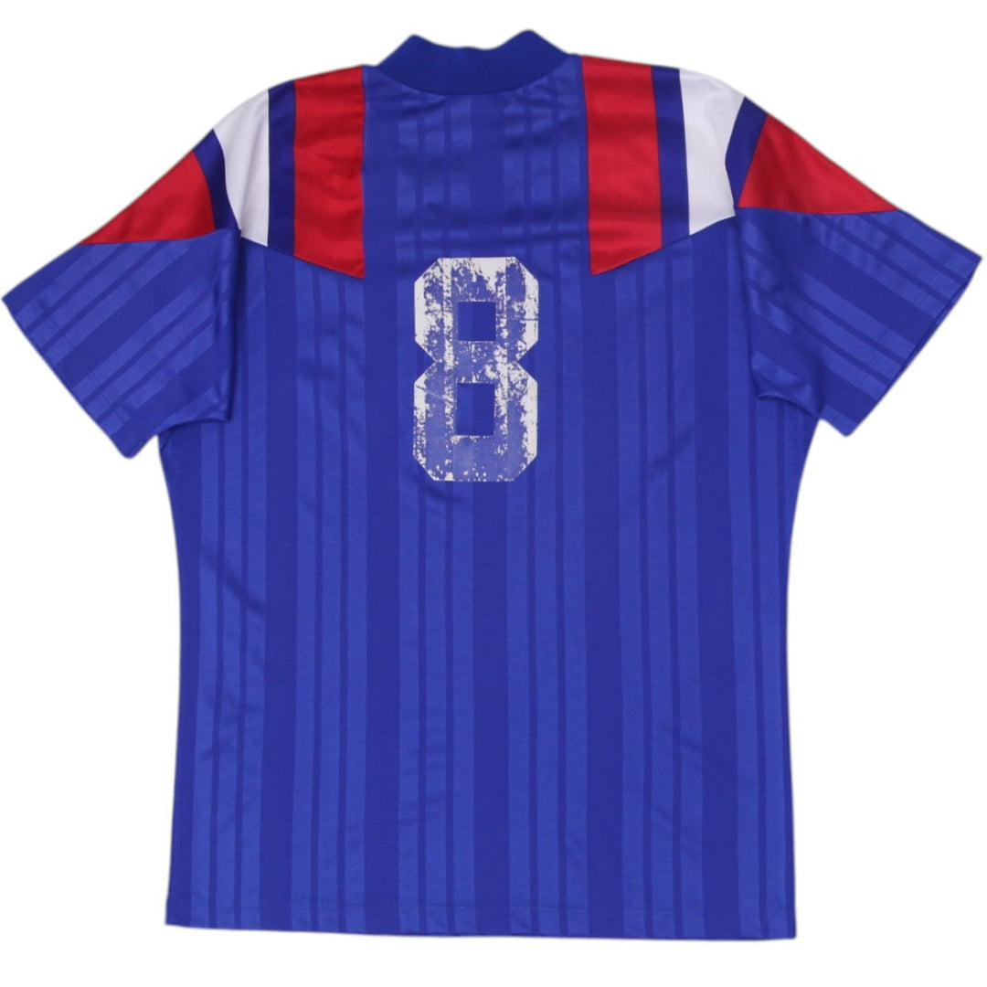 Vintage Adidas France 1992-1994 Home Soccer Jersey | Migration_Jerseys - Side View | Fashion Rerun