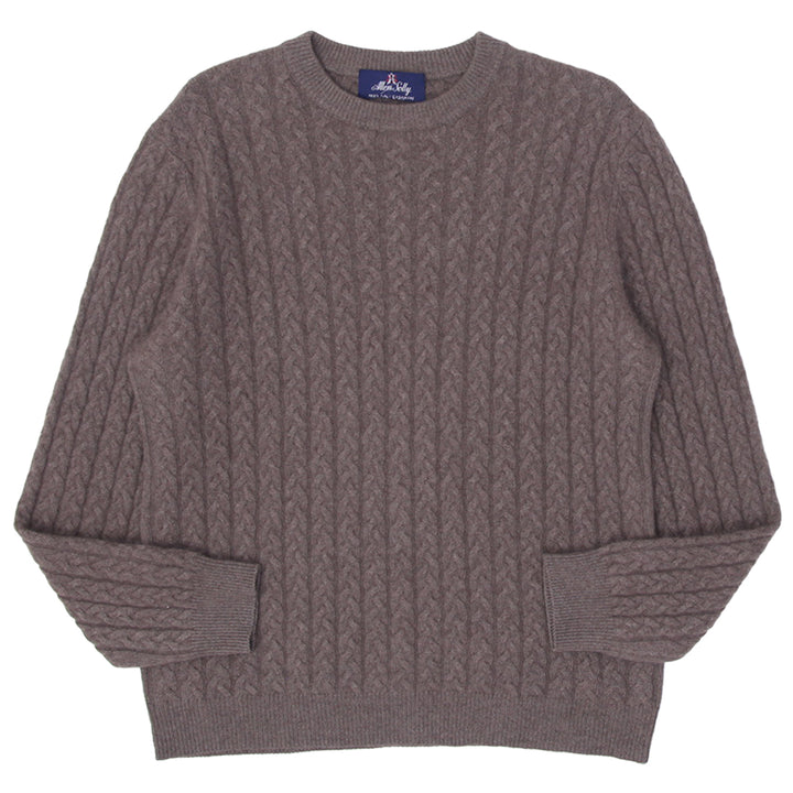 Mens Allen Solly 100% 2 Ply Cashmere Cable Knit Sweater