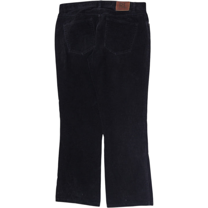 Ladies Ralph Lauren Sport Black Corduroy Casual Style Pants Size 8