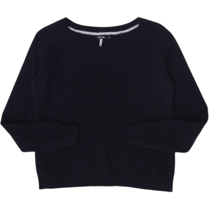 Ladies APT.9 Sweater Black Cashmere Soft Knitwear Size XL