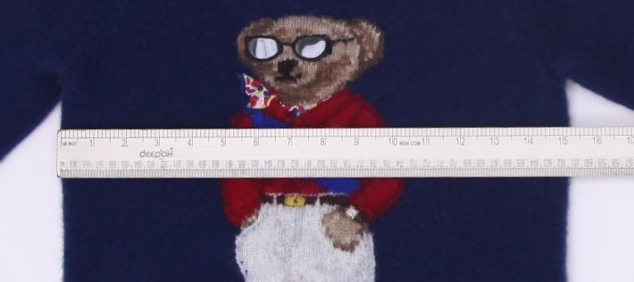 Mens Ralph Lauren Polo Bear Sweater Navy Blue Knit Embroidered Size XS | Migration_Knitwear & Sweaters RL Col | Fashion Rerun