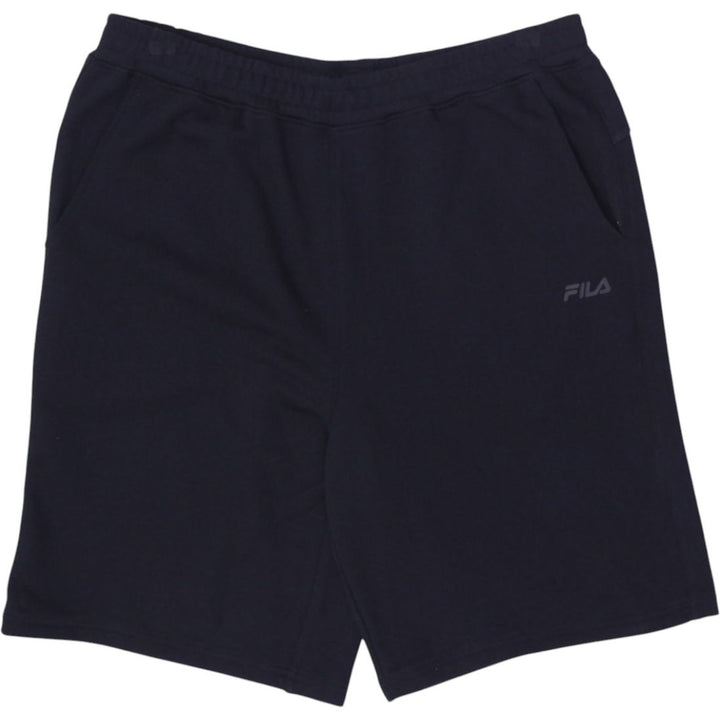 Mens Fila Casual Shorts Navy Blue Cotton Blend Sports