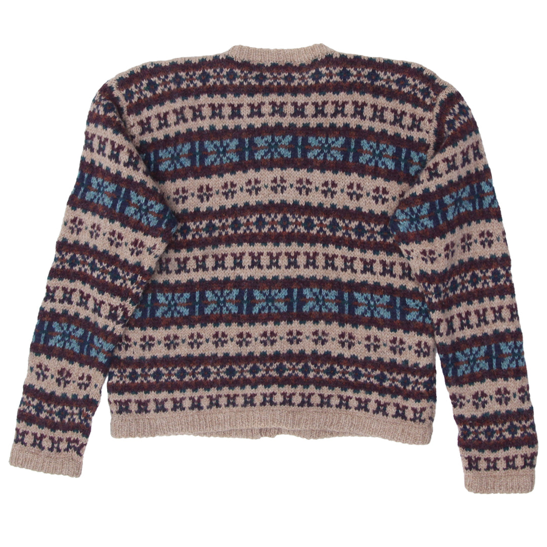 Vintage Ralph Lauren Hand Knit Wool Cardigan Sweater Ladies - Fashion Rerun Vintage Migration_Sweaters