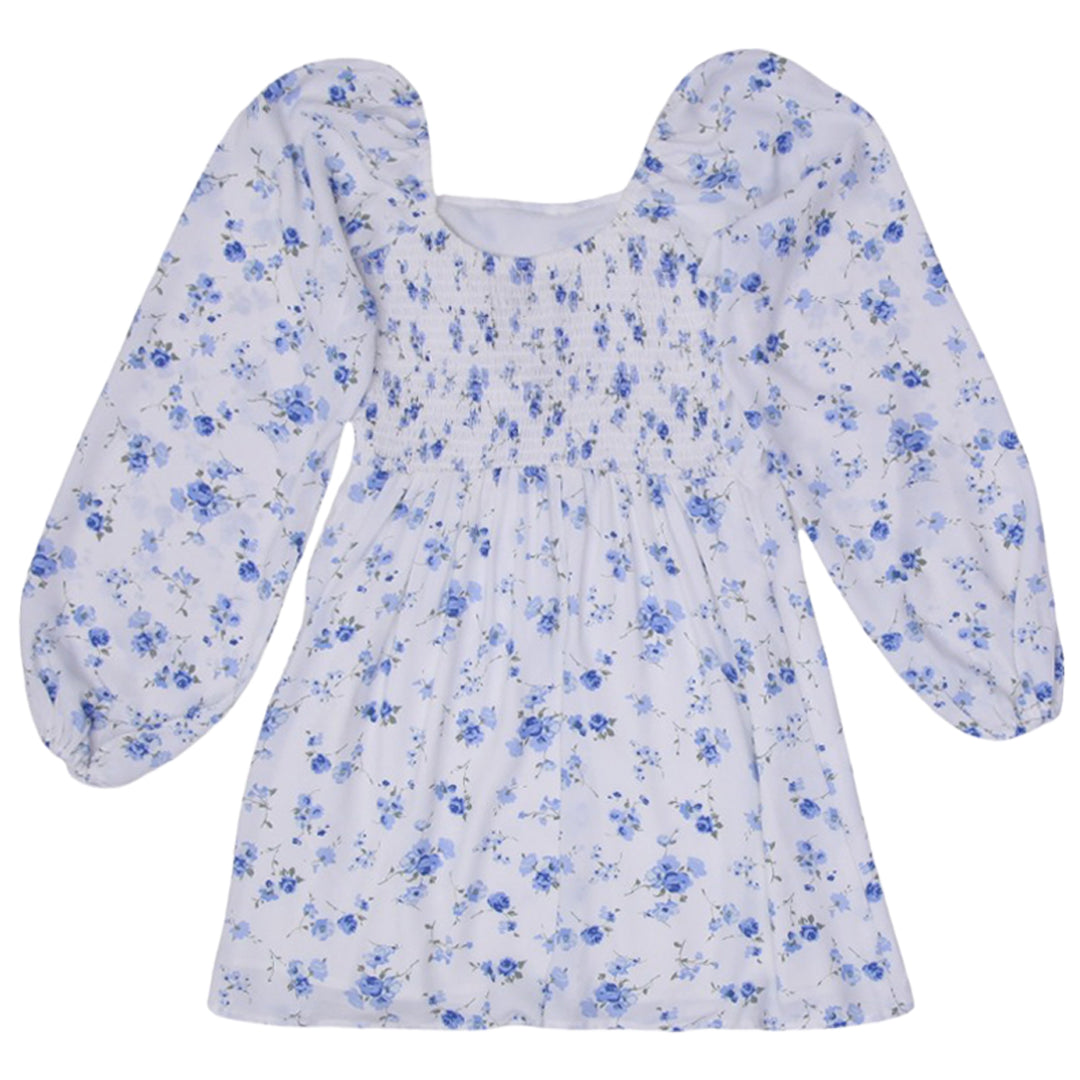 Ladies Hollister Floral Square Neck Long Sleeve Dress