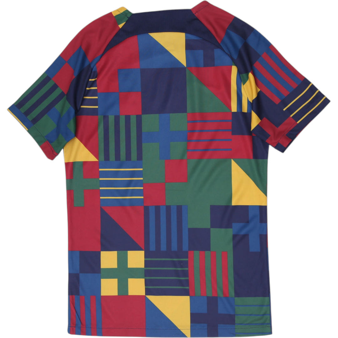 Mens NikePortugal 2022 FIFA World Cup Geometric Warm Up Jersey Size S