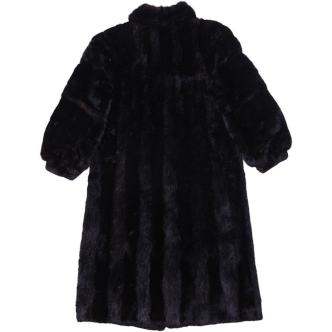 Rare Simon M. Canada M Mid Century Glossy Full Length Luxury Coat