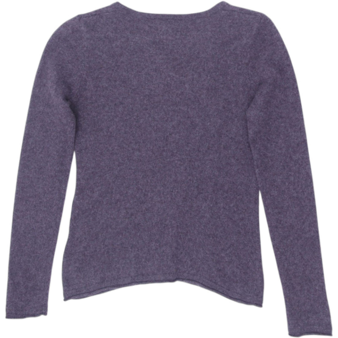 Ladies Mercer & Madison Purple 100% Cashmere Button Knitwear Sweater M