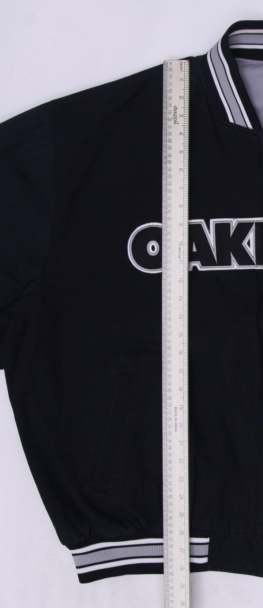 Vintage Mens NFL G-III Carl Banks Oakland Reversible Varsity Jacket Size XXL