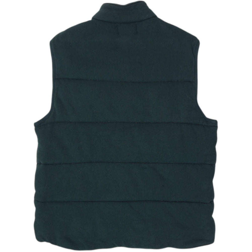 Vintage Mens Polo Ralph Lauren Dark Green Puffer Vest Size L | Migration_Vests - Side View | Fashion Rerun