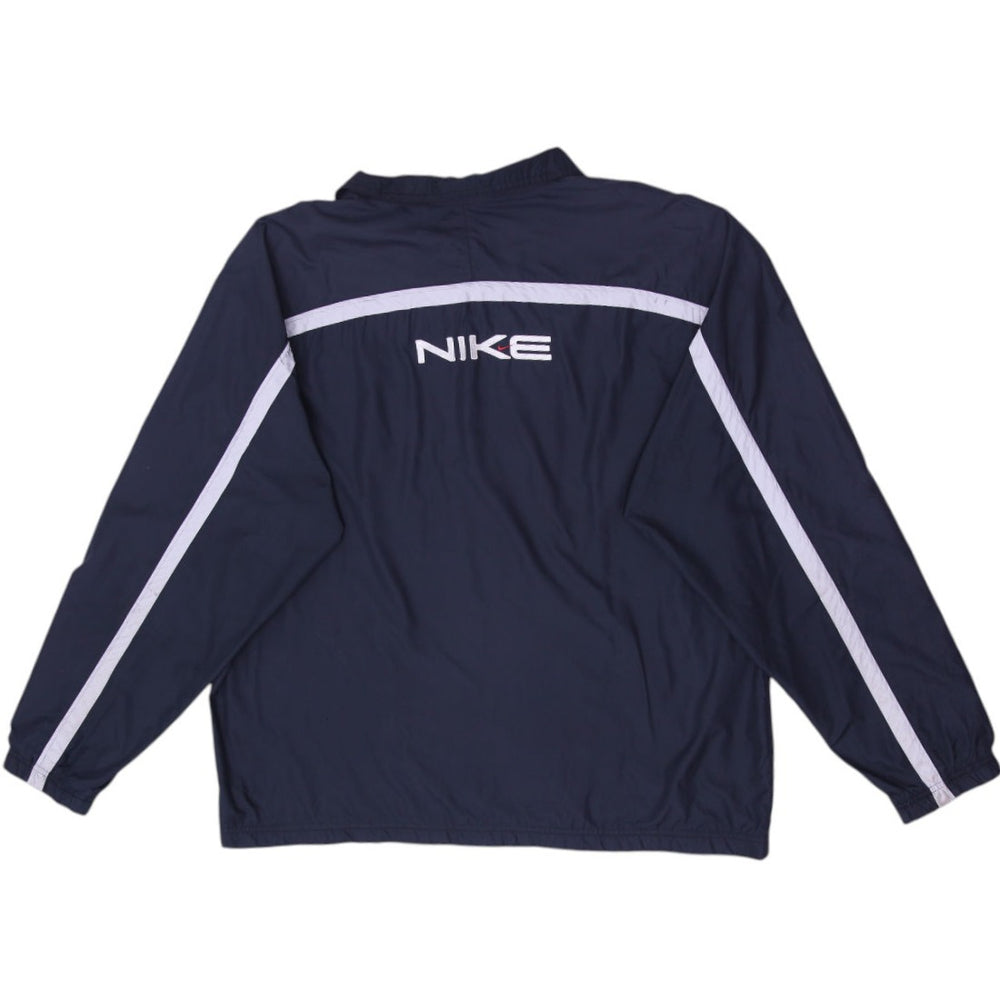 Vintage 90's Nike Swoosh Embroidered Windbreaker Jacket Size L | Migration_Jackets - Side View | Fashion Rerun