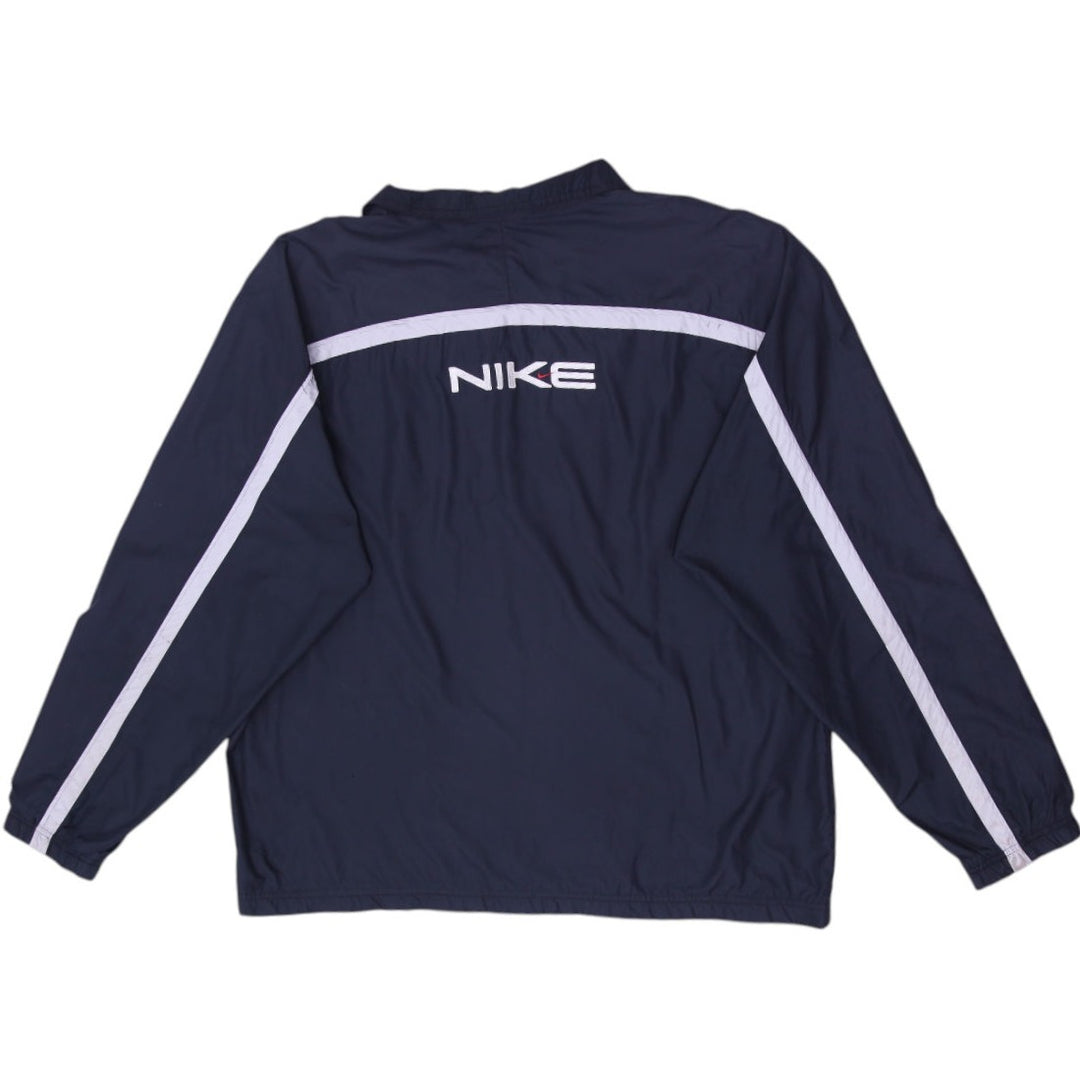 Vintage 90's Nike Swoosh Embroidered Windbreaker Jacket Size L | Migration_Jackets - Side View | Fashion Rerun