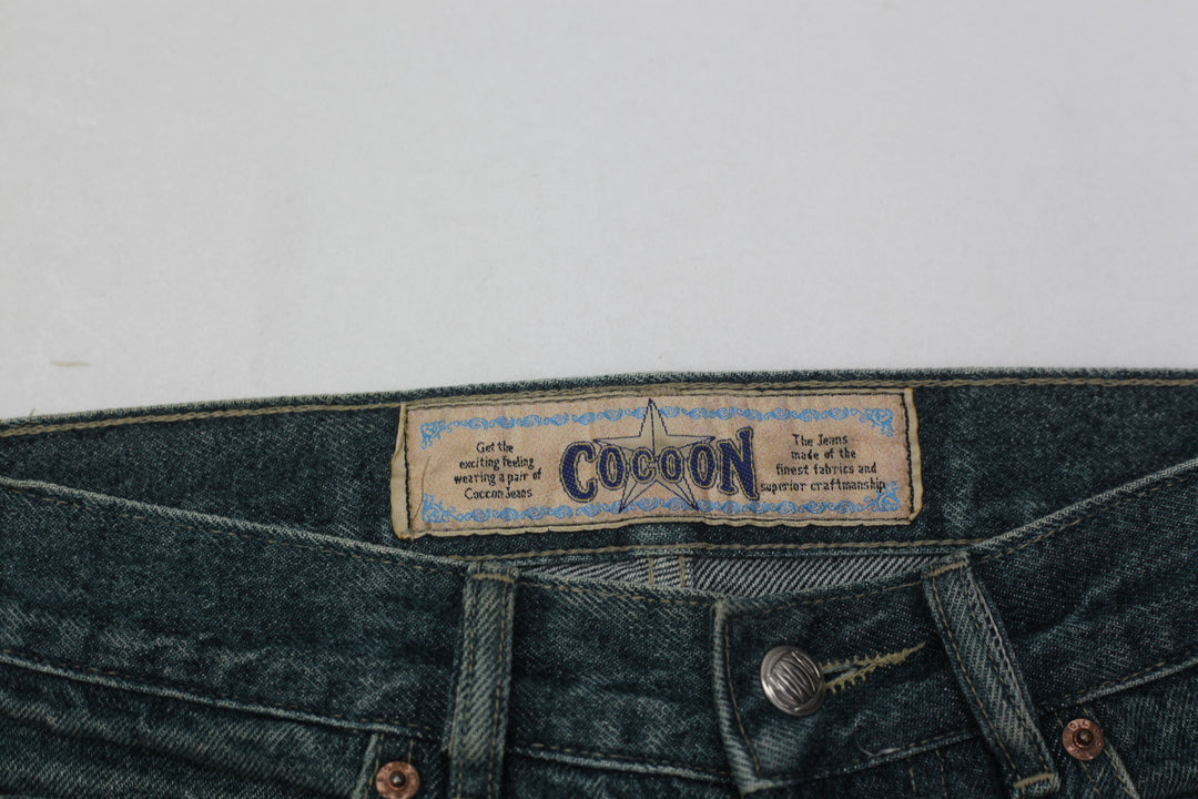 Vintage Cocoon 100% Cotton Button Fly Jeans