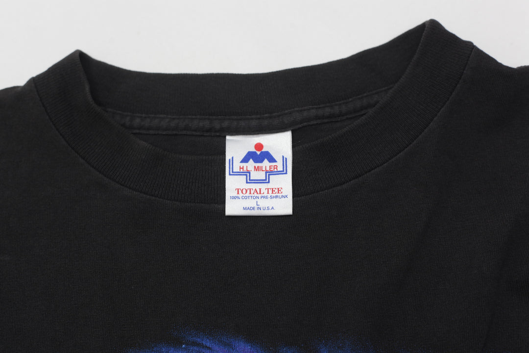 Vintage Habitat Canoe Wolf Eagle T-Shirt Made in USA H.L Miller L