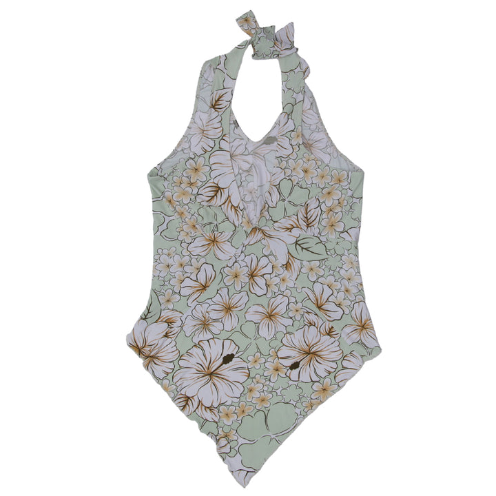 Y2K Halter Neck Floral Sleeveless Top - Fashion Rerun Vintage Migration_Tops