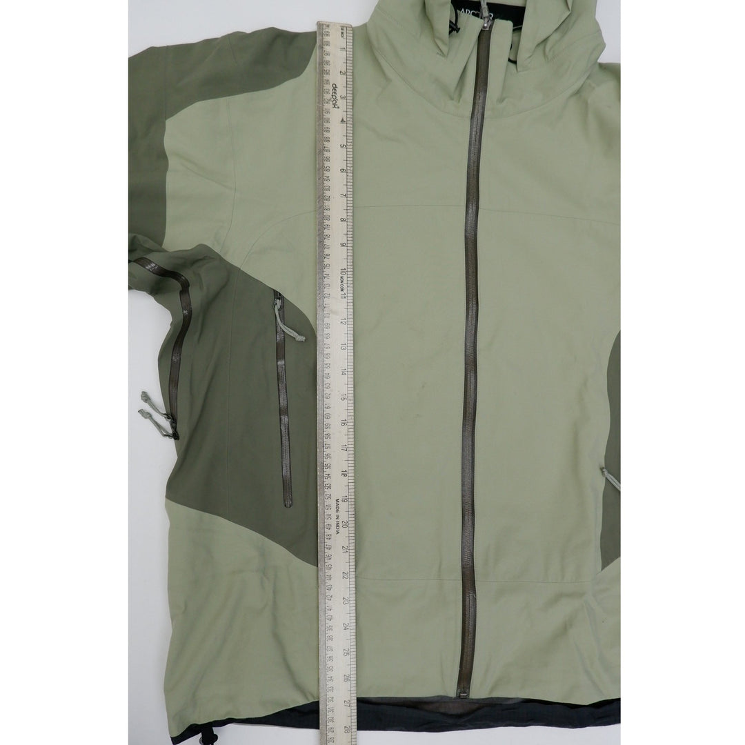 Mens Arc'teryx Gore-Tex Jacket Gray Full Zip Hooded Waterproof Outdoors