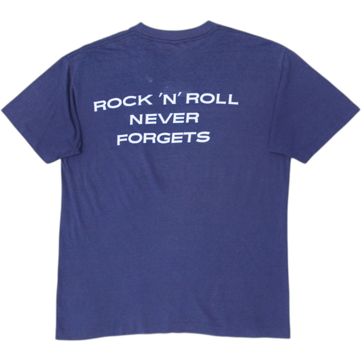 Vintage 1986 Bob Seger T-Shirt Silver Bullet Band Logo Rock N Roll Never Forgets Made In USA Single Stitch XL | Fashion Rerun
