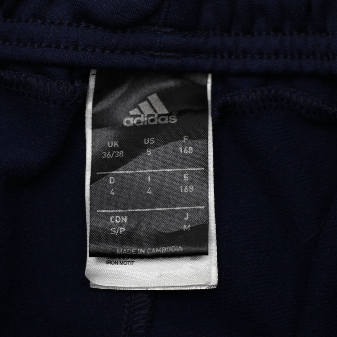Ladies Adidas Track Pants Navy Three Stripe Size S