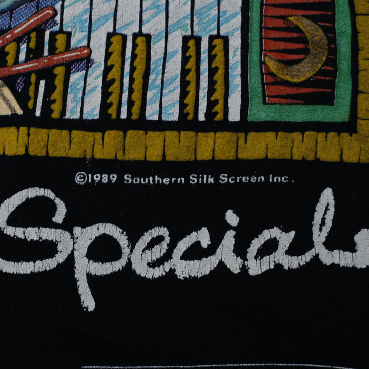 Vintage 1989 Cafe L.A. Power Lunch Specials Black Single Stitch T-Shirt Size XL | Migration_T-Shirts - Detail | Fashion Rerun