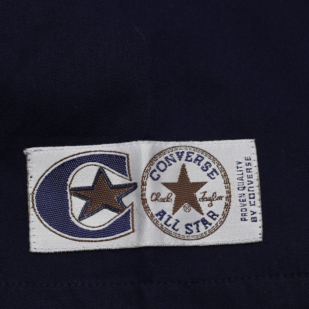Mens Converse Chuck Taylor Two Tone Maroon Navy Short Sleeve Shirt Size M