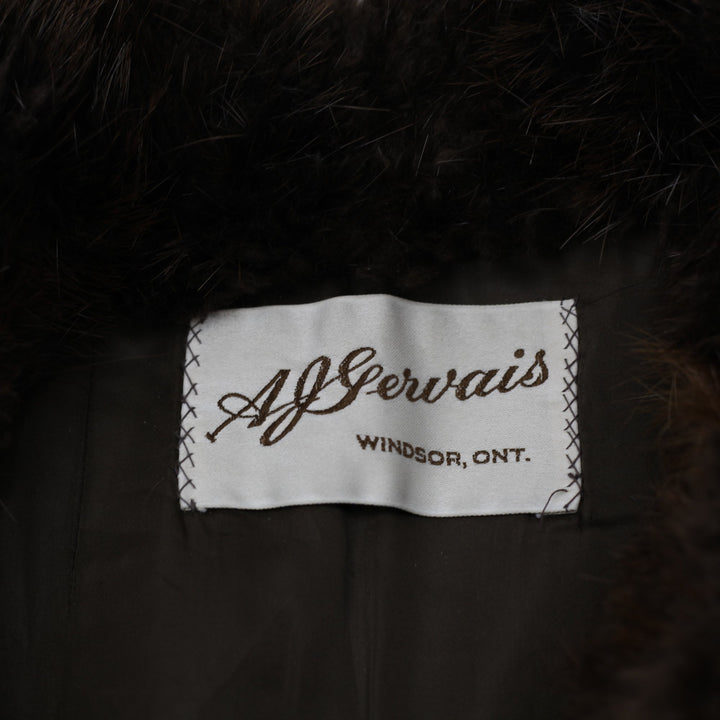 Rare Vintage A.J. Gervais Windsor Canadian Beaver Fur Coat - Mid-Century Luxury | Migration_Fur Antiques - De | Fashion Rerun