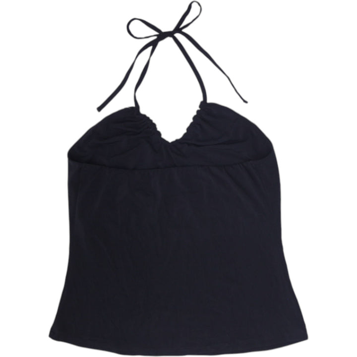 Y2K Ladies Lily Morgan Halter Top Black Elegant Sleeveless