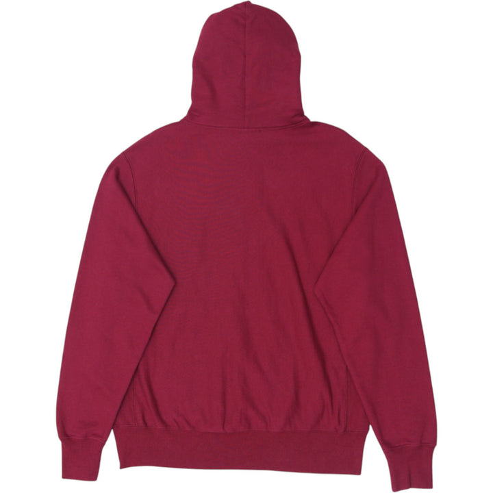 Mens Champion Reverse Weave Hoodie Maroon University Graphic | Migration_Hoodies - Side View | Fashion Rerun